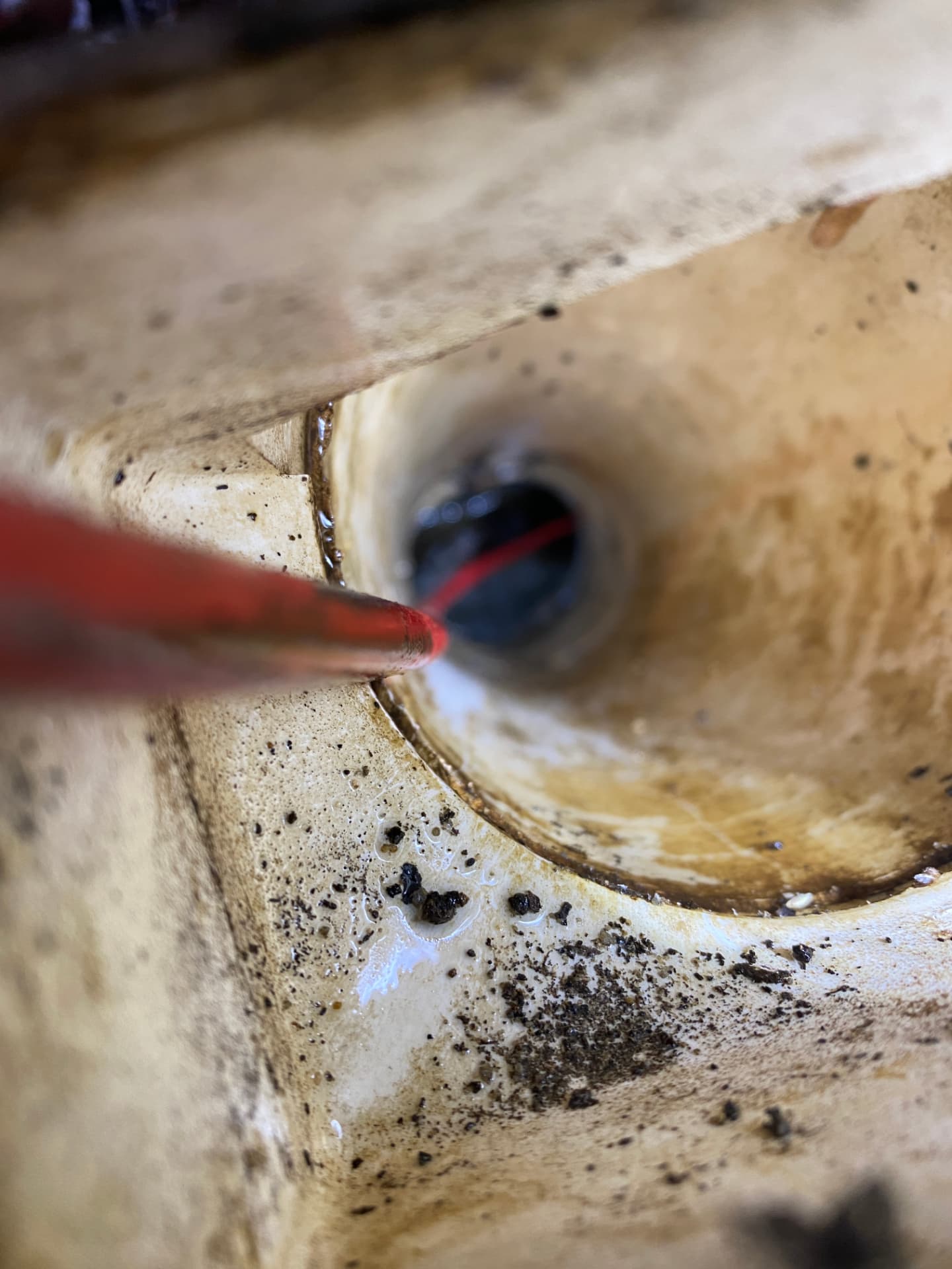 Camera inspection inside a pipe locating a defect